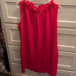 Pink Ruffle collar dress